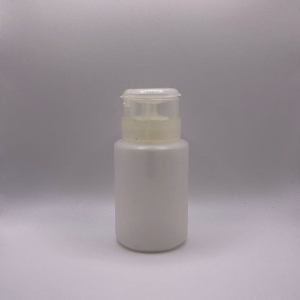Plastic Clear Nail Polish Remover Pump Dispenser Bottle